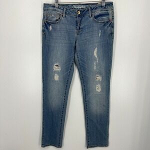 Aeropostale Jeans Women's Size 10 R Blue Bayla‎ Skinny Distressed New NWT